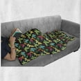 thumbnail image 6 of Butterfly Soft Flannel Fleece Throw Blanket, Colorful Silhouettes and Outlines Insect Animals of the Spring Season Pattern, Cozy Plush for Indoor and Outdoor Use, 50" x 70", Multicolor, by Ambesonne, 6 of 6