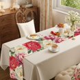 thumbnail image 3 of Floral Table Runner - 13 x 72 Inch - Farmhouse Burlap Indoor Kitchen Anniversary Wedding Dining Table Decoration for Home Party, 3 of 4