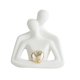thumbnail image 1 of Estatua de pareja de cerámica, figura decorativa nórdica abstracta pequeña para oficina Blanco, 1 of 9