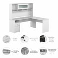 thumbnail image 3 of Cabot 72W L Shaped Computer Desk with Hutch in White - Engineered Wood, 3 of 6