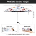 thumbnail image 3 of JSTEL Watercolor Football Folding Umbrella for Rain Sun Travel Mini Lightweight Compact Umbrellas, 3 of 5