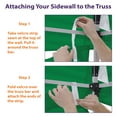 thumbnail image 5 of Impact Canopy 10 x 10 Canopy 4 Sidewalls, Outdoor Gazebo Canopy Replacement Walls Only, Kelly Green, 5 of 5