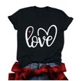 thumbnail image 3 of Tbopshirt Valentine's Day T-Shirts for Women Tees,Plus Size Womens Tops,Women Valentines Day Short Sleeve Heart Printed T-Shirt Novelty Graphic S-XXXL, 3 of 4
