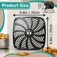 thumbnail image 3 of CNKOO 8QT Air Fryer Grill Plate for Gourmia GAF838 GAF856 GAF826 Air Fryers  9.8''×9.8'' Square Air Fryer Tray Replacement for Gourmia  Nonstick Air Fryer Grill Pan for G, 3 of 7