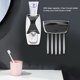 thumbnail image 5 of Dispensador de Pasta de Dientes, Soporte de Pared Para Cepillos de Dientes, Exrimidor Auticó para Baña familiar, Gran Capacidad, Fácil Instalácola, Antipolvo, Bomba de, 5 of 7