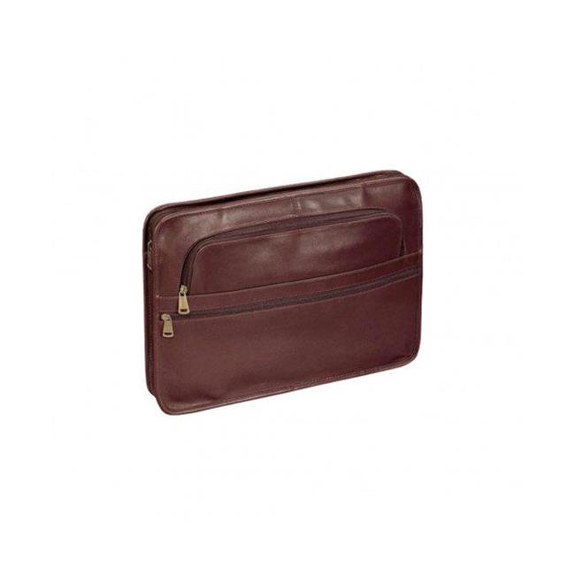 Winn International Brown Classic Leather Portfolio Briefcase core