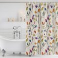 thumbnail image 6 of 66x72 Inch Shower Curtains for Bathroom, Colorful Leaves Fabric Bath Curtain Decor, Farmhouse Branches Botanical Vintage Waterproof Restroom Curtains Shower Set Accessories with 12 Hooks 66 Inch, 6 of 7