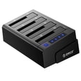thumbnail image 2 of ORICO 4 Bay External Hard Drive Docking Station USB 3.0 to SATA I/II/III for 2.5''/3.5'' HDD SSD with Hard Drive Clone Function Slope Design Support, 2 of 8