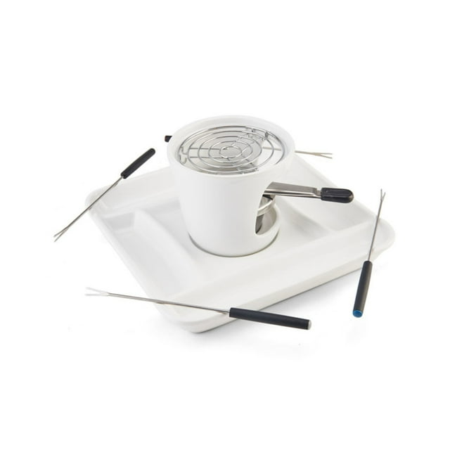 Máquina para hacer smores metálicos Chicago, color blanco, tamaño pequeño