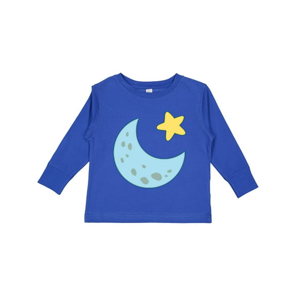 Inktastic Moon and Star Boys or Girls Long Sleeve Toddler T-Shirt