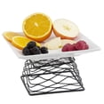 thumbnail image 4 of American Metalcraft BNRB64B Square Birdnest Black Metal Basket / Riser - 6" x 6" x 4", 4 of 4