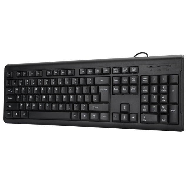 Teclado con cable USB, teclado con cable USB 104 Accesorios de computadora Teclado silencioso Artesanía excepcional