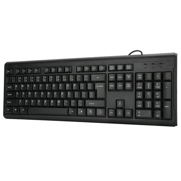 Teclado con cable USB, teclado con cable USB 104 Accesorios de computadora Teclado silencioso Artesanía excepcional