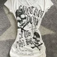 thumbnail image 6 of Spice Girl Vintage Slim-fit Short Sleeve Tshirts Summer Americanskull Print Gothic Tee Y2k Aesthetic Punk Casual Grunge Top, 6 of 11