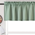 thumbnail image 3 of Shininglove Kitchen Curtains Watertight Waffle Woven Textured Valance for Small Window Treatment, 60" x 15", Sage Green, 1 Panel, 3 of 5