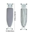 thumbnail image 3 of 43.3x13.0in Foldable Ironing Board with Clothes Storage Rack, Multi-Height Adjustable Household Stable Large Size Extended Board, 3 of 8