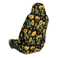 thumbnail image 2 of Wukai Bees and Sunflowers Full Set Car Seat Covers with Soft Padding Universal Auto Front Seats Protector and Cushion Mat, 2 of 5