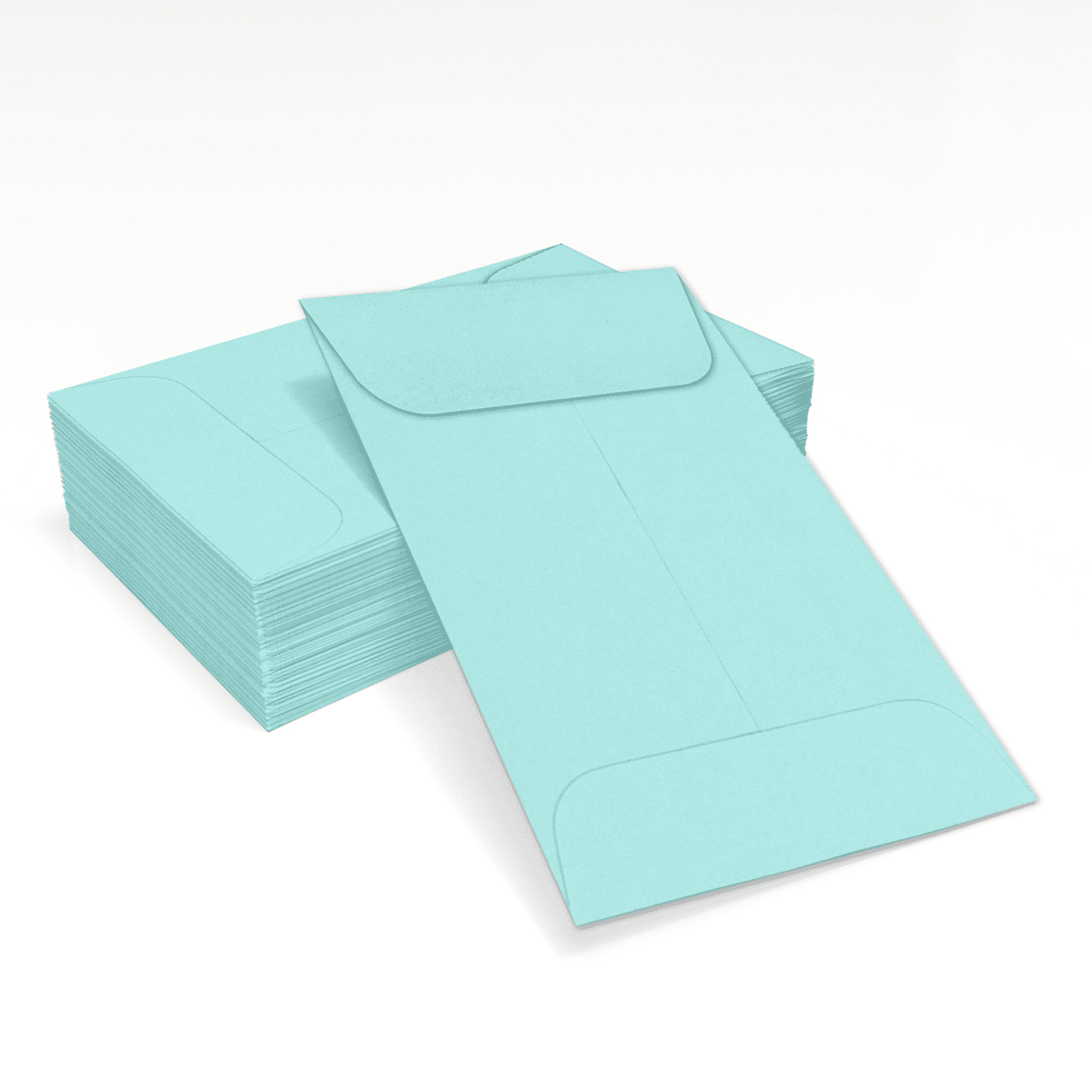 LUXPaper #1 Coin Envelopes W/ Moistenable Glue, Seafoam Green, 2 1/4in x 3 1/2in, 80lb, 1000/Pack