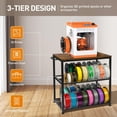 thumbnail image 3 of Estante de almacenamiento de filamentos para impresora 3D Nikkle Heavy Duty de 3 niveles, 3 of 7