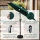 thumbnail image 5 of Sombrilla de patio Simple Deluxe de 2,3 m para exteriores con inclinación y manivela, color verde, 5 of 7