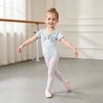 thumbnail image 2 of mgoYE Girls Leotard for Ballet Dance Gymnastics Toddler Kids Outfits(Light Green,110), 2 of 8