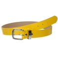 thumbnail image 2 of 1 1/2" (38 mm) Snap On Nickel Free Faux Synthetic Patent Leather Fashion Plain Belt, 2 of 2