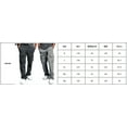 thumbnail image 3 of Faithtur Man Casual Pants Solid Color Loose Pocket Drawstring Design Elastic Waist Long Trousers, 3 of 5