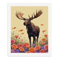 thumbnail image 5 of Paint By Numbers Kit for Adults Beginner - DIY Moose In Floral Meadow Fantasy Canvas Painting Kits for Adults, Frameless Paint By Number for Adults for Home Wall Decor 16x20 Inch, 5 of 7