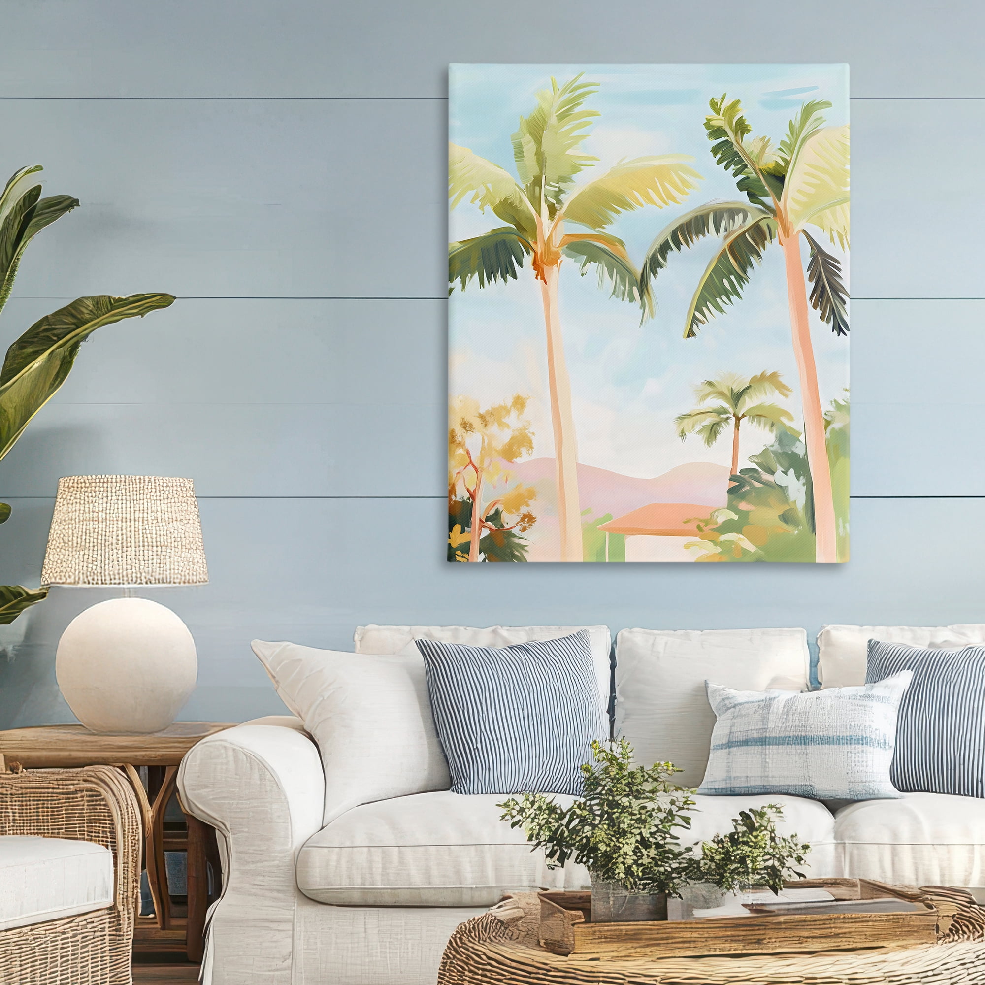 Stupell Industries Rising Above Tropical Palms Canvas Wall Art, design by The Prints Vibe