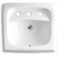 thumbnail image 2 of Kohler K-2006 Kingston 16" Wall Mounted Bathroom Sink - Off White, 2 of 2