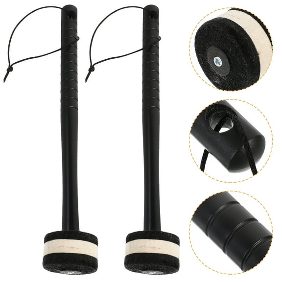 NUOLUX Bass Drum Mallet Synthetic Material 1 Pair 11.99X1.92X1.92in