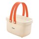 thumbnail image 4 of Organizador de almacenamiento, bolsa de suministros de limpieza, cesta de ducha multiusos, bolsa de aseo naranja y blanco, 4 of 9