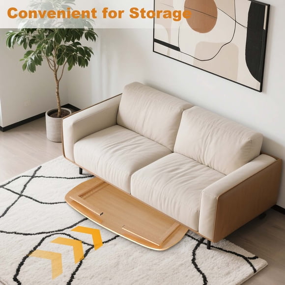 Ahorro de espacio y fácil transporte - Escritorio de oficina plegable portátil - Mesa de ordenador y café multiuso para oficina en casa, dormitorio o estudio - Color Blanco