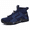 Navy Blue, variant on Men's Hiking Boots, Lightweight Water-Resistant Non-Slip High-Top Trail Shoes with Quick Laces