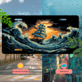 thumbnail image 5 of 1 Pcs 2D Flat License Plate Covers & Frames, A Ship in Rough Seas For Decorative Front, Waterproof For Decoration Aluminum License Plate Covers & Frames Cover For Men Women, 12" X 6", 5 of 7