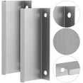 thumbnail image 2 of Masteelf 10pcs Flat Drawer Pulls Hidden Handles Edge Cabinet Handles Back Mount Metal Edge Pull For Kitchen Cabinets Wardrobes Dressers, 2 of 6