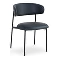 thumbnail image 2 of Meridian Furniture Lupita Black Vegan Leather Dining Chair (Set of 2), 2 of 14