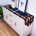 thumbnail image 5 of American Flag Cotton and Linen Triangle Table Runners Dresser Scarves Table Decoration for Wedding Party/Graduation Ceremony/Banquet Summer Independence Stripes Stars Day, 5 of 9