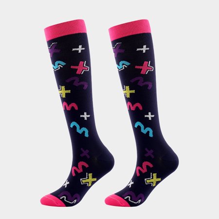 DNAKEN (7 pairs) Compression Socks for Women & Men Circulationis Best Support for Athletic Running,Hiking,Nursing socks for women plus size compression socks wide calf