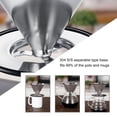 thumbnail image 3 of Filtro de acero inoxidable Coffee Dripper LHS para 1 a 4 tazas con soporte, 3 of 7
