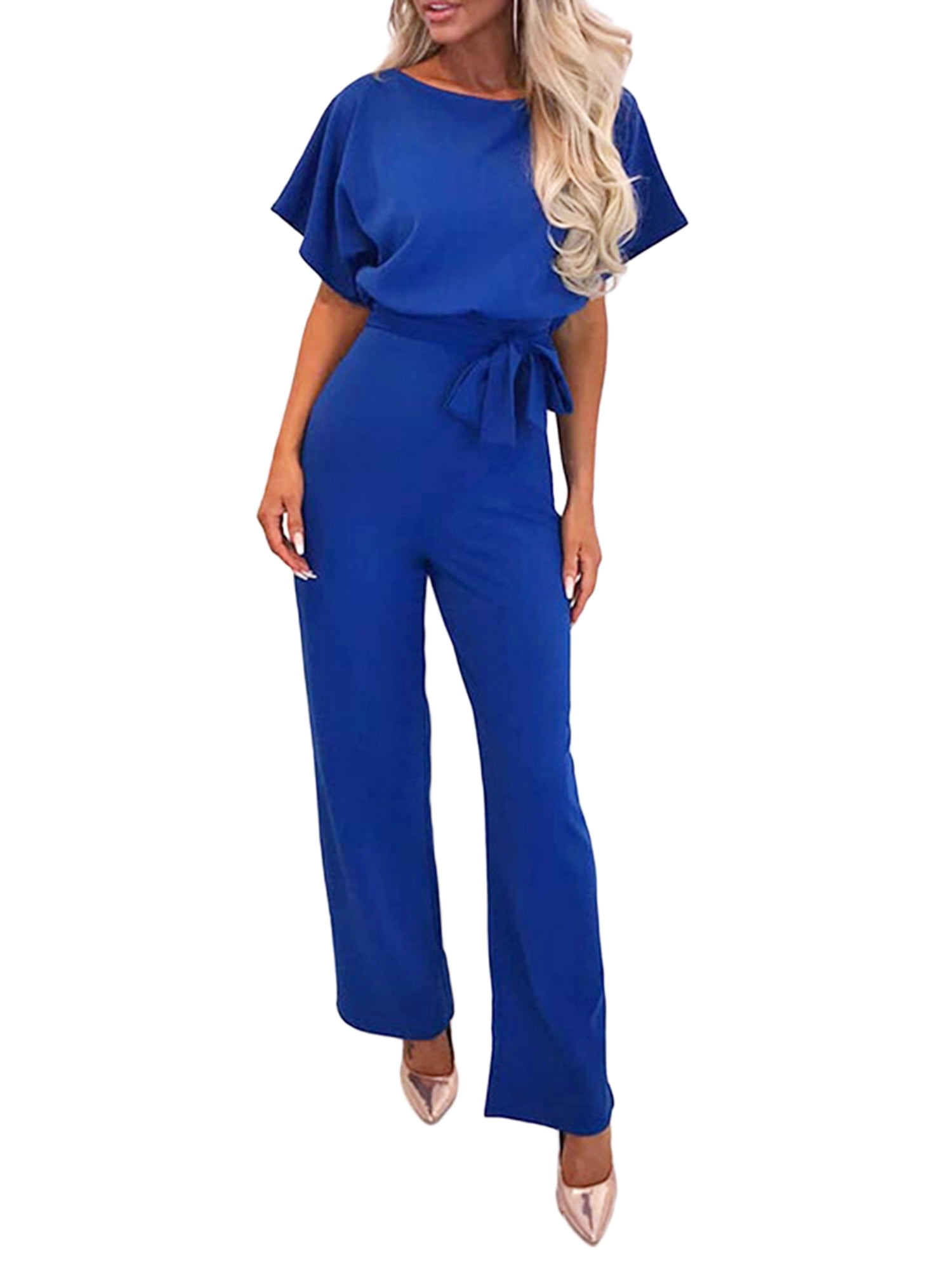 Free Shipping! Scoop Women's Wide-Leg ScubaKnit Jumpsuit with