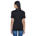 thumbnail image 2 of UltraClub 8406L Ladies Cool & Dry Sport 2-Tone Polo - Black & Stone44; 3XL, 2 of 3