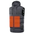 thumbnail image 5 of jsaierl 2024 Winter Hooded Heated Vest for Men Women sleeveless Lightweight Via Heated Jackets Warm Coat Outwear, 5 of 8