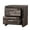 Dark Brown, variant on Nightstand with English Dovetail Drawers and Modern Look / Adorns Bedroom