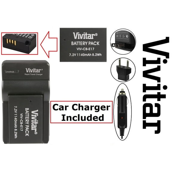 Li-Ion Hi Capacity LP-E17 Battery with Charger for Canon EOS Rebel SL3 RP