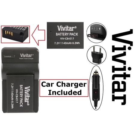 Li-Ion Hi Capacity LP-E17 Battery with Charger for Canon EOS Rebel SL3 RP