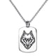 thumbnail image 1 of GOOHOCHY Collar de lobo, collar de animal, cadena de suéter, collar para hombre, joyería punk, regalo, 1 of 8