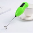 thumbnail image 2 of Clearance! Milk Frother Handheld Electric Coffee Beverage Mixer Stainless Steel Foam Green, 2 of 9