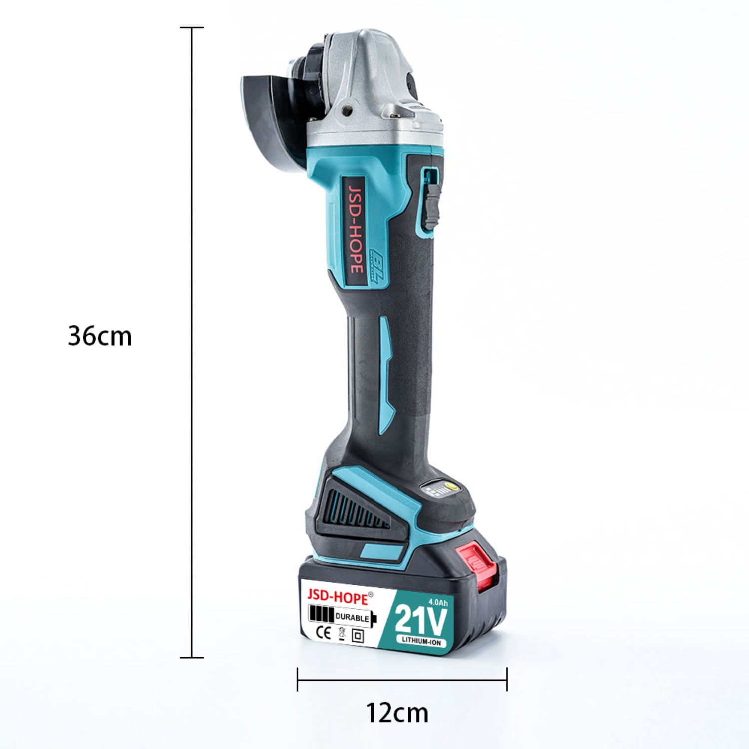 Brushless Cordless Angle Grinder, High-Power Lithium-ion Grinding and Polishing Tool