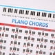 thumbnail image 2 of Acorde De Piano Póster Pegatina de práctica de acordes de piano 88 Diagrama de digitación de teclas Gráfico de acordes de piano Póster Tmvgtek Para Estrenar, 2 of 3